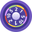 Simpledice's Magic Wheel in the middle of a purple circle.