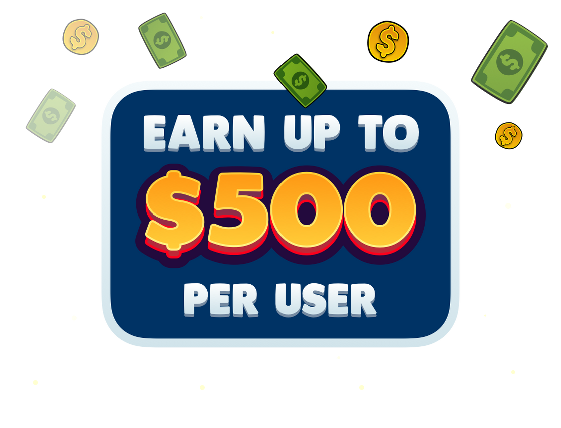 bring one friend win up to $500 affiliate bonus in luckydice