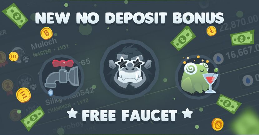 No deposit bonus faucet tournament blog